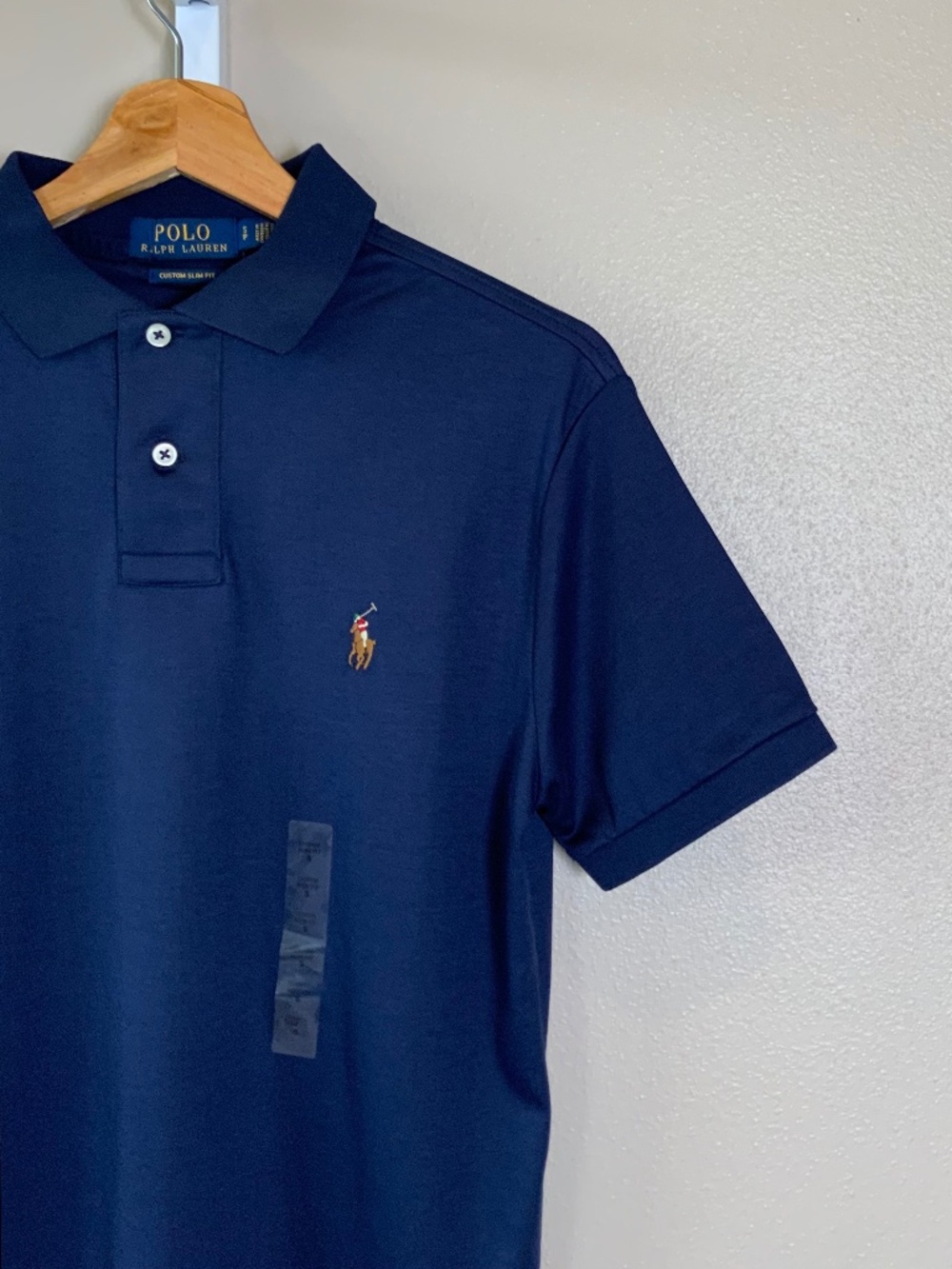 POLO Ralph Lauren Short Sleeve Custom Slim Fit Soft Cotton Polo Shirt - Picture 8 of 16